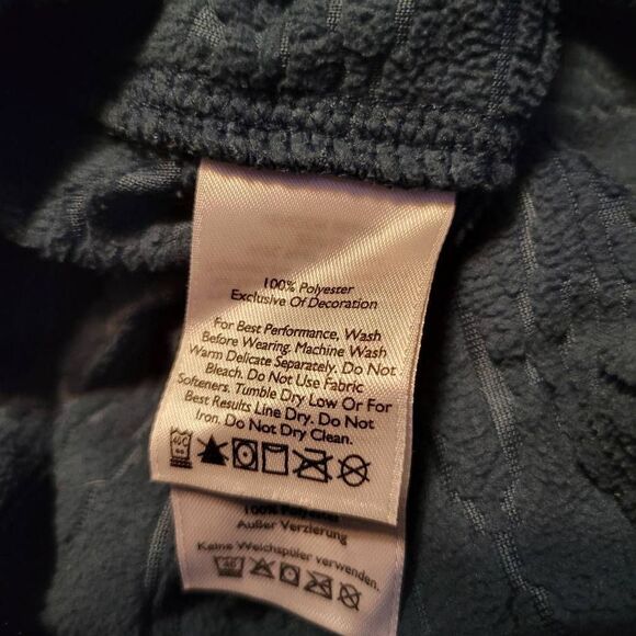 Eddie Bauer Women’s Fleece Aztec Blue Pattern Sweater1/4 Zip Size XL - Picture 6 of 6